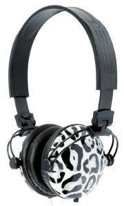 KONIG KNG-5075 STYLO SNOW LEOPARD EGO BOOST HEADPHONES