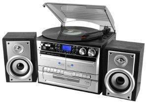 SOUNDMASTER MCD4500 STEREO MUSIC CENTER WITH TURNTABLE AND ENCODING