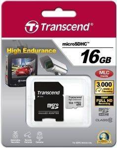 TRANSCEND TS16GUSDHC10V 16GB HIGH ENDURANCE MICRO SDHC CLASS 10 WITH ADAPTER