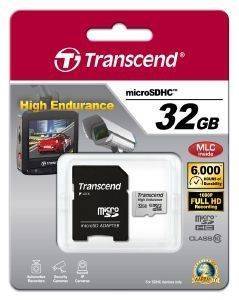 TRANSCEND TS32GUSDHC10V 32GB HIGH ENDURANCE MICRO SDHC CLASS 10 WITH ADAPTER