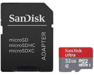 SANDISK SDSQUNC-032G-GN6MA ULTRA MICRO SDHC 32GB + ADAPTER SD