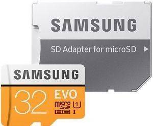 SAMSUNG MB-MP32GA/EU EVO 32GB MICRO SDHC UHS-I CLASS 10 + ADAPTER