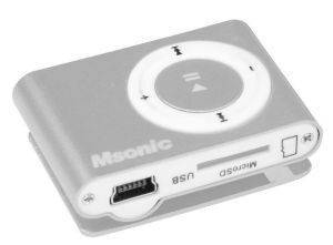 MSONIC MM3610A MP3 MUSIC PLAYER SILVER SLOT