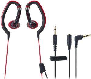 AUDIO TECHNICA ATH-CKP200 SONICSPORT IN-EAR HEADPHONES RED