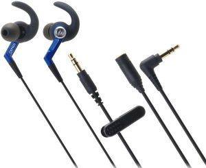 AUDIO TECHNICA ATH-CKP500 SONICSPORT IN-EAR HEADPHONES BLUE