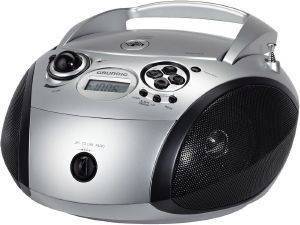 GRUNDIG RCD 1445 USB RADIO WITH CD PLAYER AND MP3/WMA PLAYBACK SILVER/BLACK