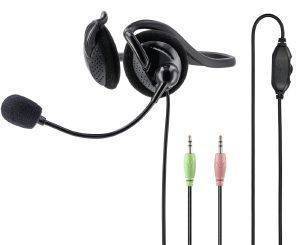 HAMA 139920 NHS-P100 PC OFFICE HEADSET WITH NECKBAND, STEREO, BLACK