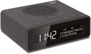 TECHNISAT DIGITRADIO 51 DAB+/FM CLOCK RADIO WITH TWO INDEPENDENT ALARMS ANTHRACITE