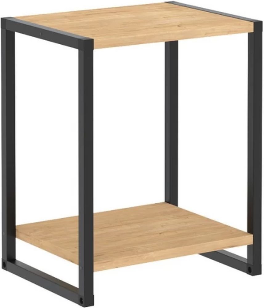ΚΟΜΟΔIΝΟ MEGAPAP GINA SAPPHIRE OAK/ΜΑYΡΟ (39 X 30 X 48 CM)