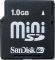 SANDISK 1GB SECURE DIGITAL CARD MINI SDSDM-1024-E10M
