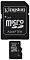 KINGSTON 4GB MICRO SECURE DIGITAL CLASS 4 HIGH CAPACITY 2 ADAPTERS