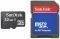 SANDISK 32GB MICRO SD HIGH CAPACITY WITH SD ADAPTER CLASS 4 SDSDQM-032G-B35A