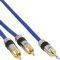 INLINE AUDIO CABLE 2XRCA TO 3.5MM JACK 1M