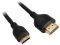 INLINE MINI HDMI TO HDMI CABLE HIGH SPEED WITH ETHERNET 1M BLACK