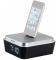 GRUNDIG SONOCLOCK 930 IP FM RDS TUNER WITH IPHONE/IPOD DOCKING STATION SILVER/BLACK