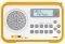 SANGEAN DPR-67 DAB+/FM-RDS DIGITAL RADIO RECEIVER WHITE/ORANGE