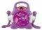 SOUNDMASTER KCD46LI SING-A-LONG CD PLAYER WITH DUAL MICROPHONES FOR CHILDREN PURPLE