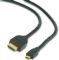 CABLEXPERT CC-HDMID-6 HDMI CABLE MALE TO HDMI MICRO D-MALE GOLD PLATED 1.8M BLACK