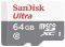SANDISK SDSQUNB-064G-GN3MN ULTRA MICRO SDXC 64GB UHS-I CLASS 10