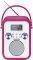 BLAUPUNKT PP20PK PORTABLE MP3 PLAYER WITH RADIO/SD/USB/AUX-IN PINK