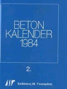 BETON KALENDER 1984  
