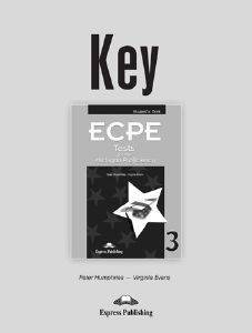 KEY ECPE TESTS FOR THE MICHIGAN PROFICIENCY 3 REVISED EDITION STUDENTS BOOK