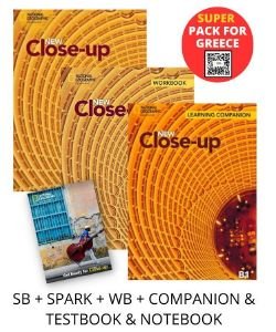 NEW CLOSE-UP B1 SUPER PACK FOR GREECE (STUDENTS BOOK-SPARK- WORKBOOK- COMPANION -TESTBOOK- NOTEBOOK)