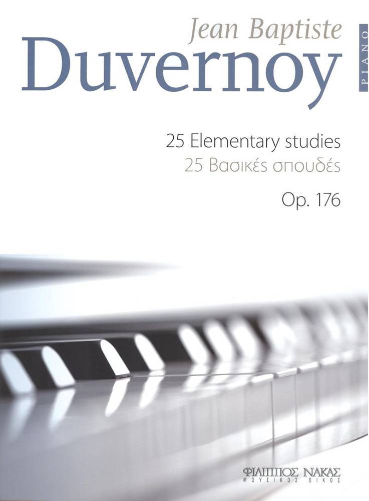 DUVERNOY 25 ELEMENTARY STUDIES OP. 176 PIANO DUVERNOY JEAN BAPTISTE