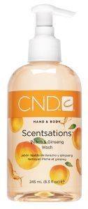 CND SCENTSATIONS, PEACH & GINSENG WASH 245ML