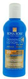 TANNING LOTION ANTIAGE + BRONZE SPF 20, BY RONA ROSS