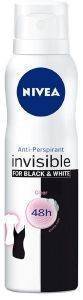  SPRAY  NIVEA DEO BLACK & WHITE CLEAR INVISIBLE  150ML