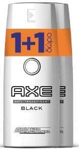   AXE DRY BLACK SPRAY 150ML 1+1