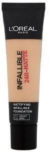 INFALLIBLE 24H-MATTE FOUNDATION LOREAL NO22 RADIANT BEIGE  35ML