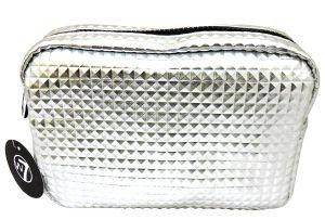 W7 CROCODILE SILVER  COSMETIC BAG 2520CM