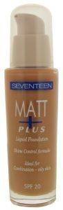 MAKE UP  SEVENTEEN MATT PLUS LIQUID FOUNDATION 08 MEDIUM DARK SPF20 30ML