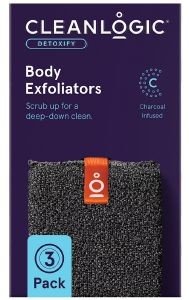 BODY EXFOLIATOR CLEANLOGIC DETOXIFY GREY/BLACK 3TMX