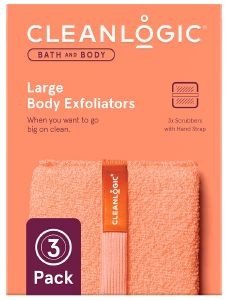 BATH AND BODY LARGE BODY EXFOLIATORS CLEANLOGIC 3TMX