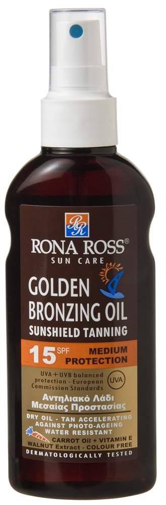 ΑΝΤΗΛΙΑΚΟ ΛΑΔΙ RONA ROSS, GOLDEN BRONZING 160ML ΜΕ SPF 15