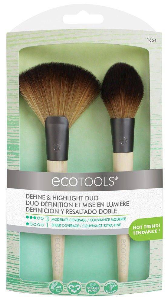 ΠΙΝΕΛΑ ΠΟΥΔΡΑΣ ΚΑΙ ΛΑΜΨΗΣ ECOTOOLS DEFINE - HIGHLIGHT DUO 2 ΤΕΜ ECOTOOLS