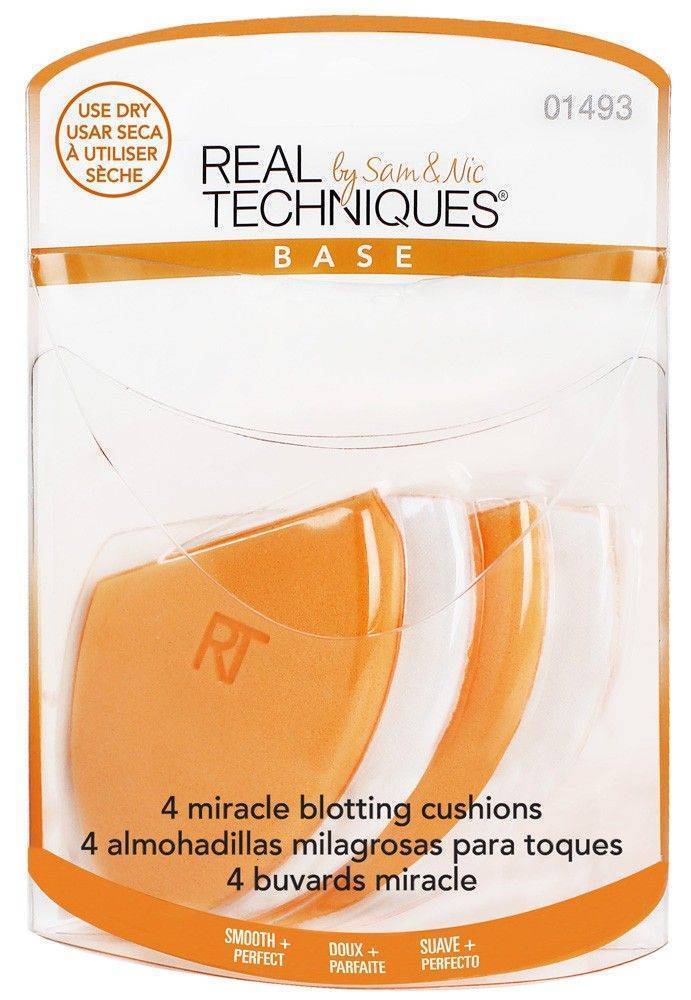 ΣΦΟΥΓΓΑΡΑΚΙ REAL TECHNIQUES MIRACLE BLOTTING CUSHIONS 4ΤΕΜ REAL TECHNIQUES