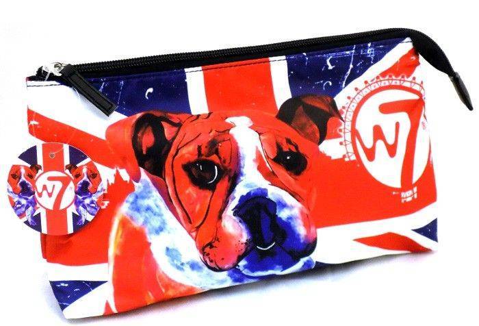 W7 BULLDOG COSMETIC BAG 25X20CM W7