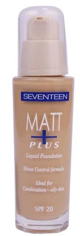SEVENTEEN MAKE UP SEVENTEEN MATT PLUS LIQUID FOUNDATION 06 CARAMEL SPF20 30ML