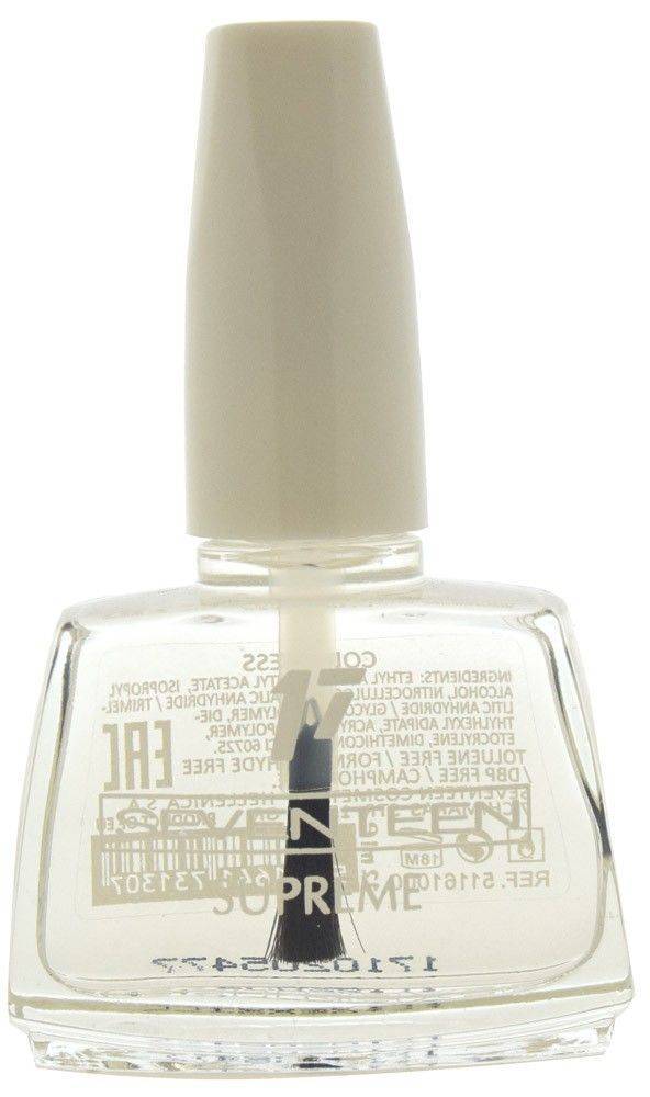 SUPREME SHINE NAIL ENAMEL COLORLESS NO. 00 12ML SEVENTEEN