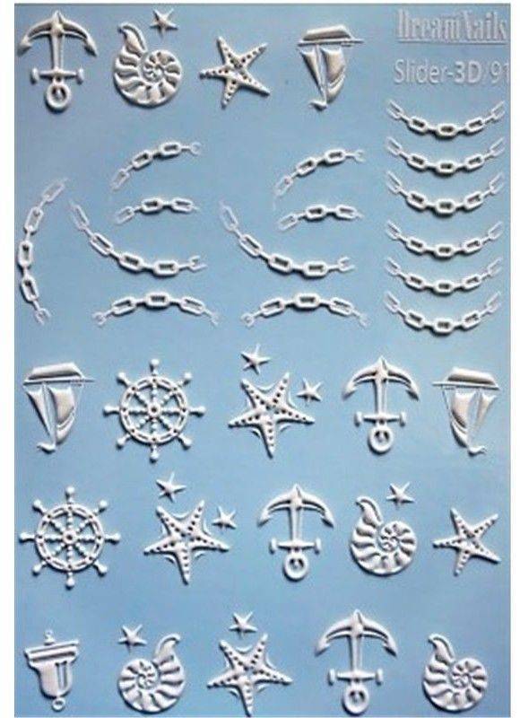 ΑΥΤΟΚΟΛΛΗΤΑ ΝΕΡΟΥ OEM DREAM NAILS 3D SLIDER 091 OEM