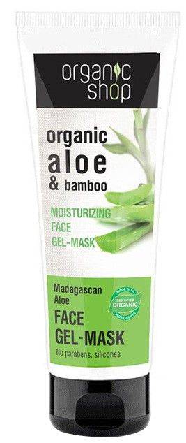 ΕΝΥΔΑΤΙΚΗ ΜΑΣΚΑ ΠΡΟΣΩΠΟΥ ORGANIC SHOP MADAGASKAN ALOE 75ML ORGANIC SHOP