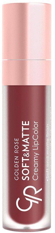 ΥΓΡΟ ΜΑΤ ΚΡΑΓΙΟΝ GOLDEN ROSE SOFT - MATTE CREAMY LIPCOLOR 117 ΜΠΟΡΝΤΩ 5,5ML GOLDEN ROSE