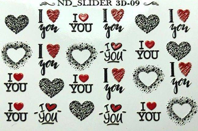 ΑΥΤΟΚΟΛΛΗΤΑ ΝΕΡΟΥ OEM FASHION NAILS ND 3D SLIDER 09