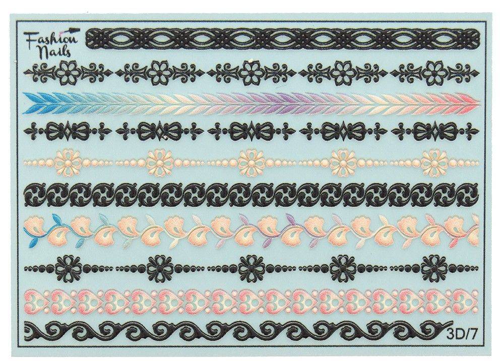 OEM ΑΥΤΟΚΟΛΛΗΤΑ ΝΕΡΟΥ OEM FASHION NAILS 3D SLIDER 07