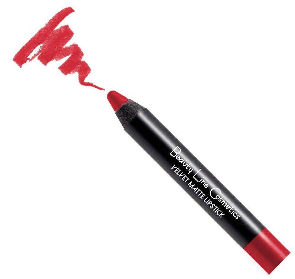 CREAM TEAM ΜΟΛΥΒΙ ΚΡΑΓΙΟΝ BEAUTY LINE VELVET MATTE BEAUTY LINE NO2 ΚΟΚΚΙΝΟ
