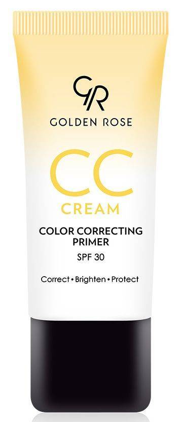 PRIMER GOLDEN ROSE CC CREAM COLOR CORRECTING SPF30 ΚΙΤΡΙΝΟ 30ML GOLDEN ROSE